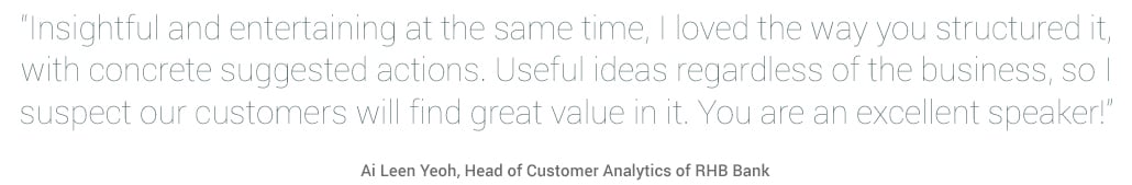 speaking testimonial