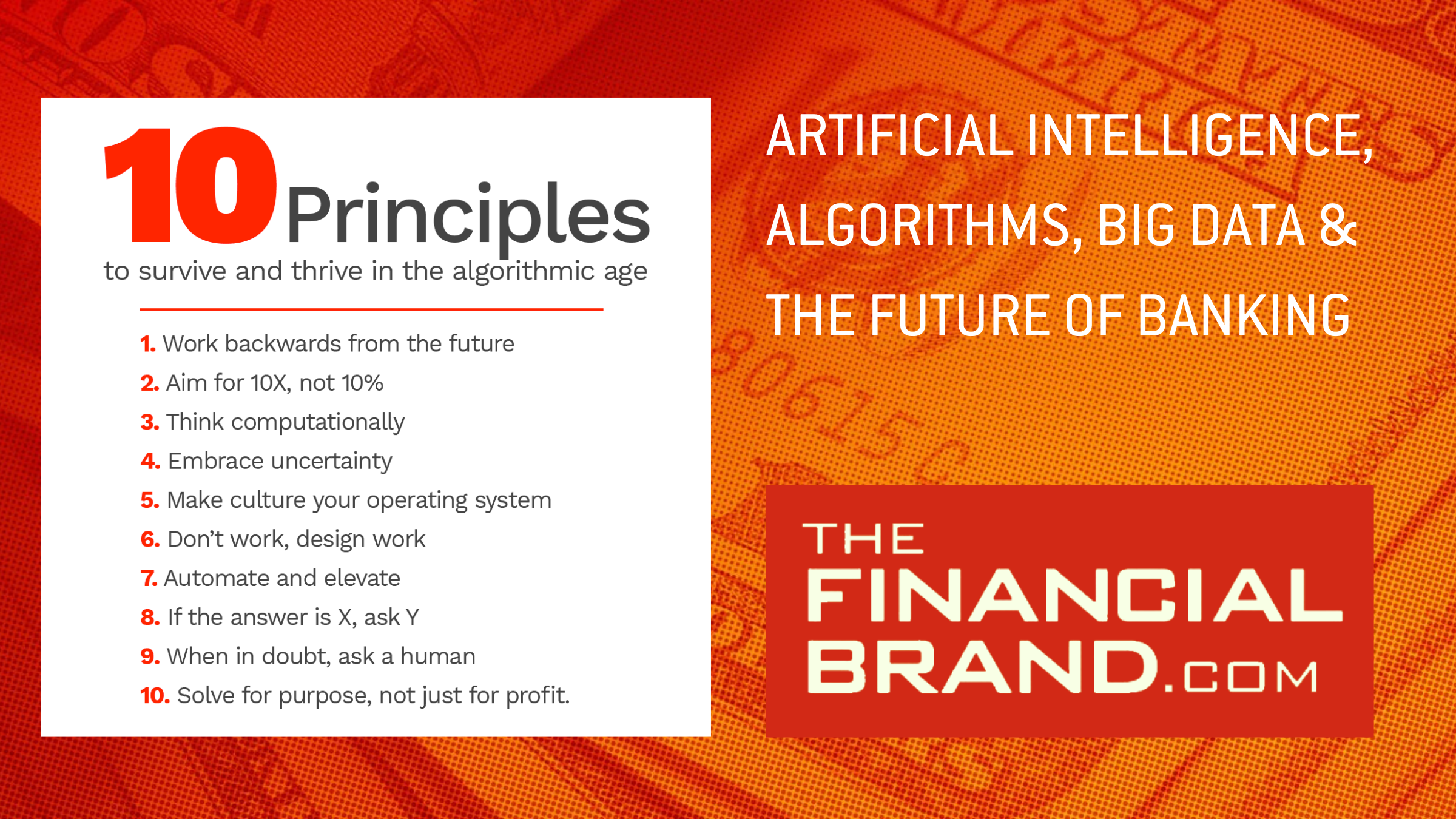 Artificial Intelligence, Algorithms, Big Data & The Future of Banking